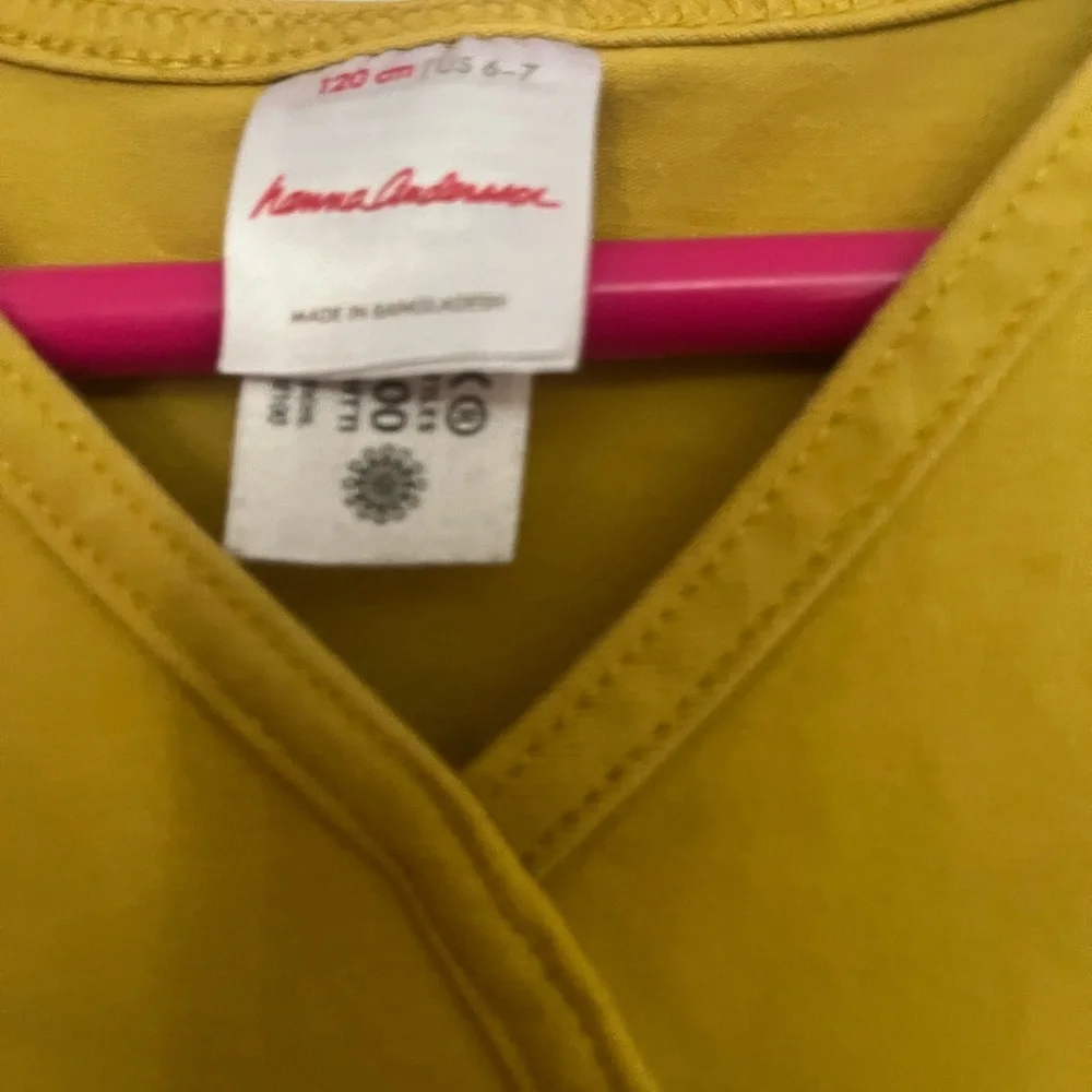 Hanna Andersson mustard yellow‎ dress. Size 120 6/7